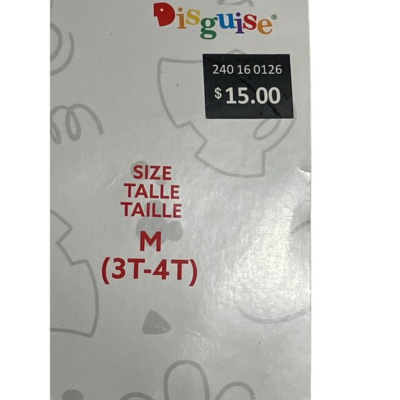 Mickey Mouse Toddler Costume By Disguise M (3T-4T) PVC Material Black and Red - Picture 2 of 10